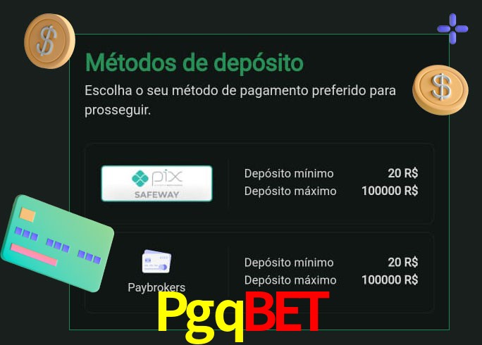 O cassino Pgqbet oferece uma grande variedade de métodos de pagamento